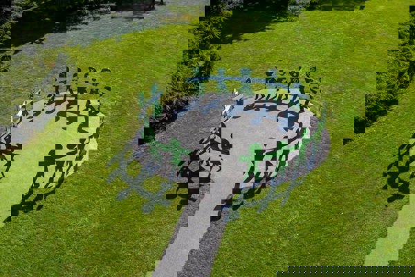 This Morning (1St October) The First Global Humanitarian Memorial, Created By Michael Landy CBE,