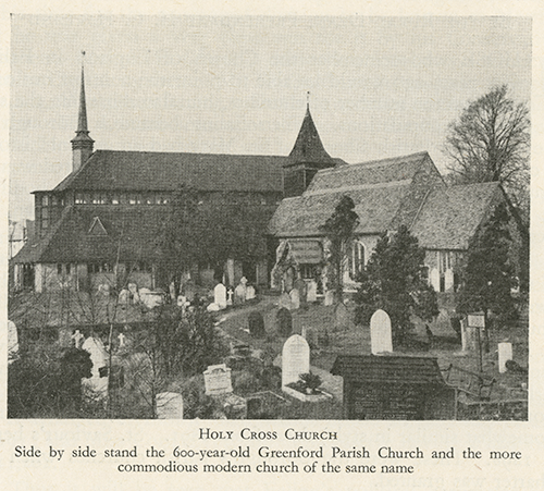 black and white image of the Holy Cross Church